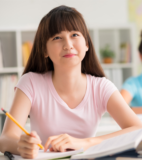 Junior student at learning centre in singapore